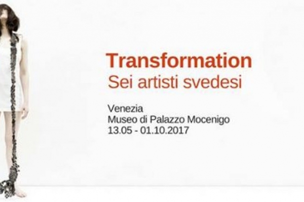 Poster of the exhibition “Transformation Sei artisti svedesi”